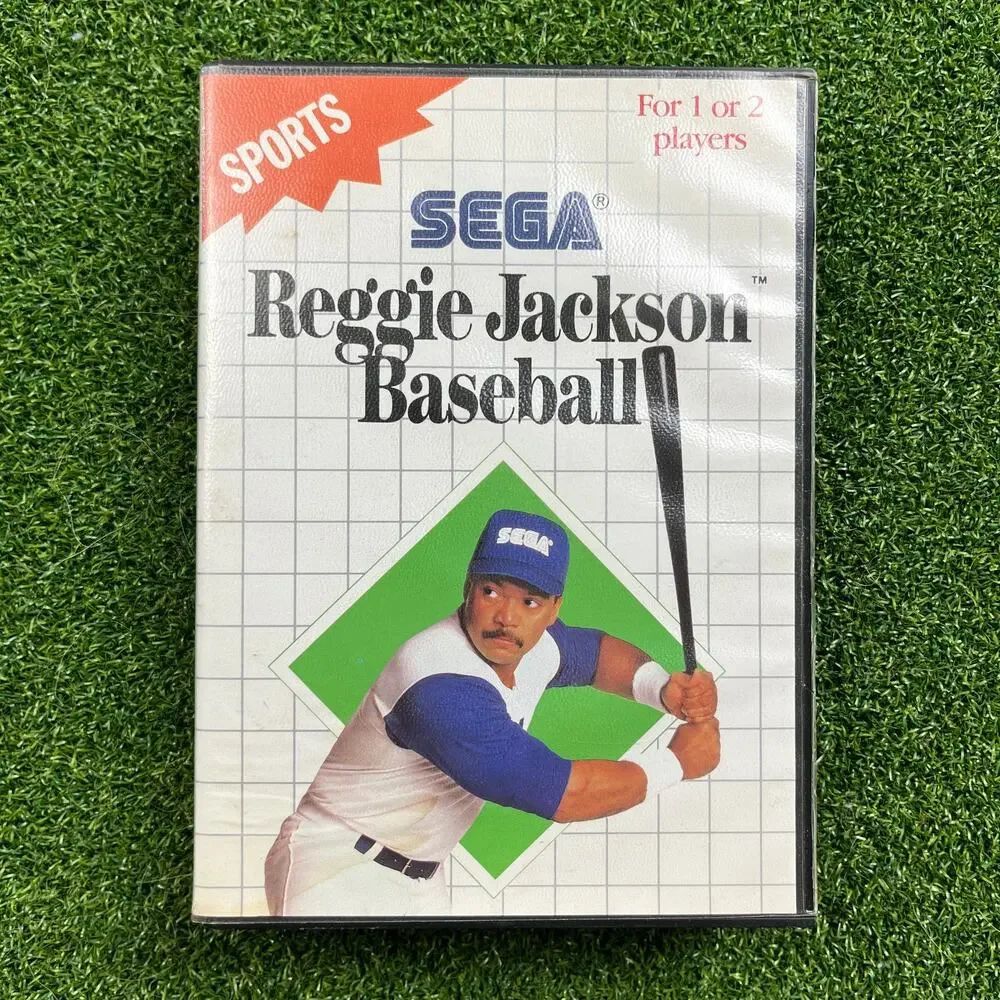 Reggie Jackson Baseball Sega Master System Rare Retro Game Sports